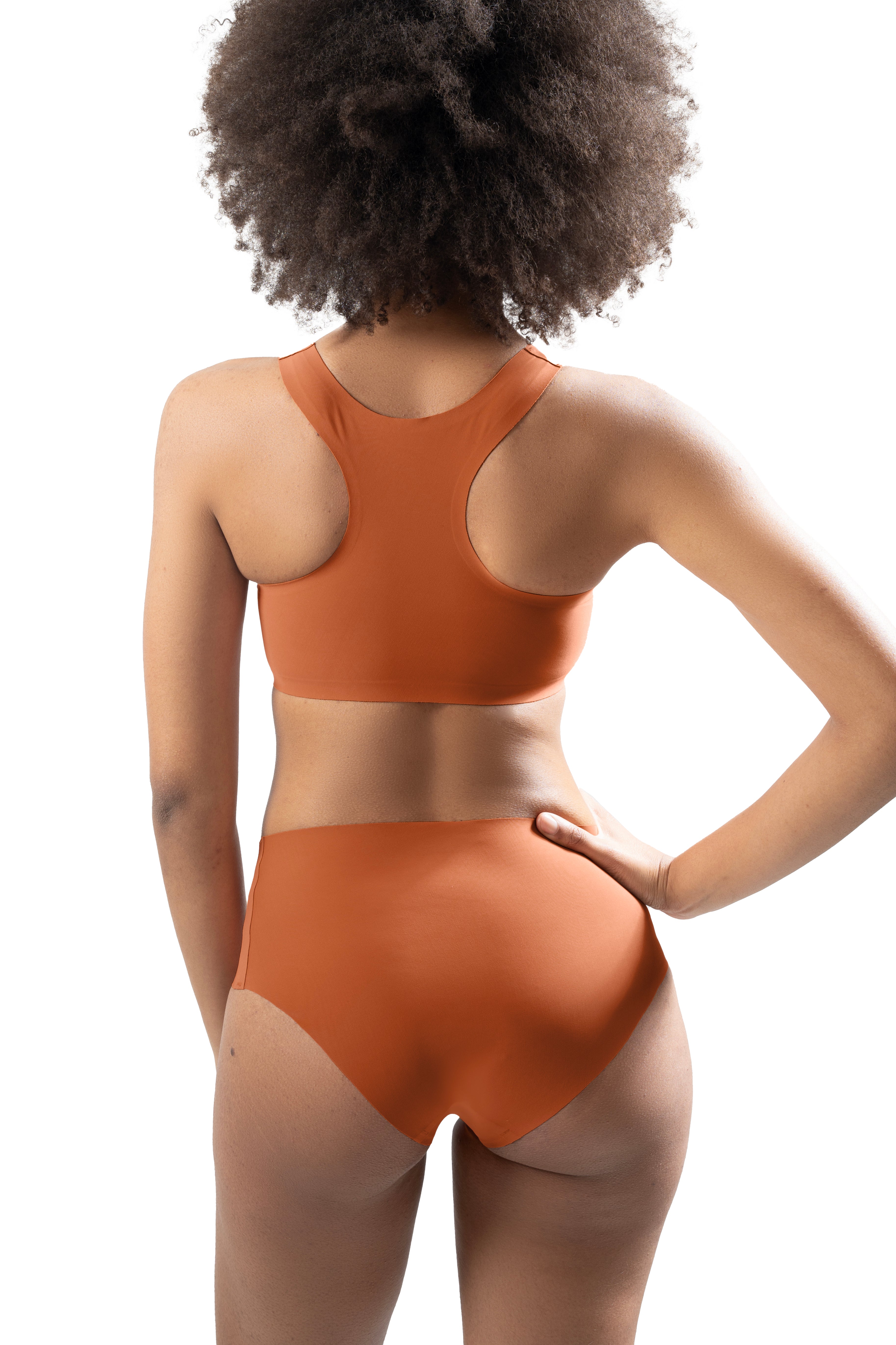 high waist brief brown sugar