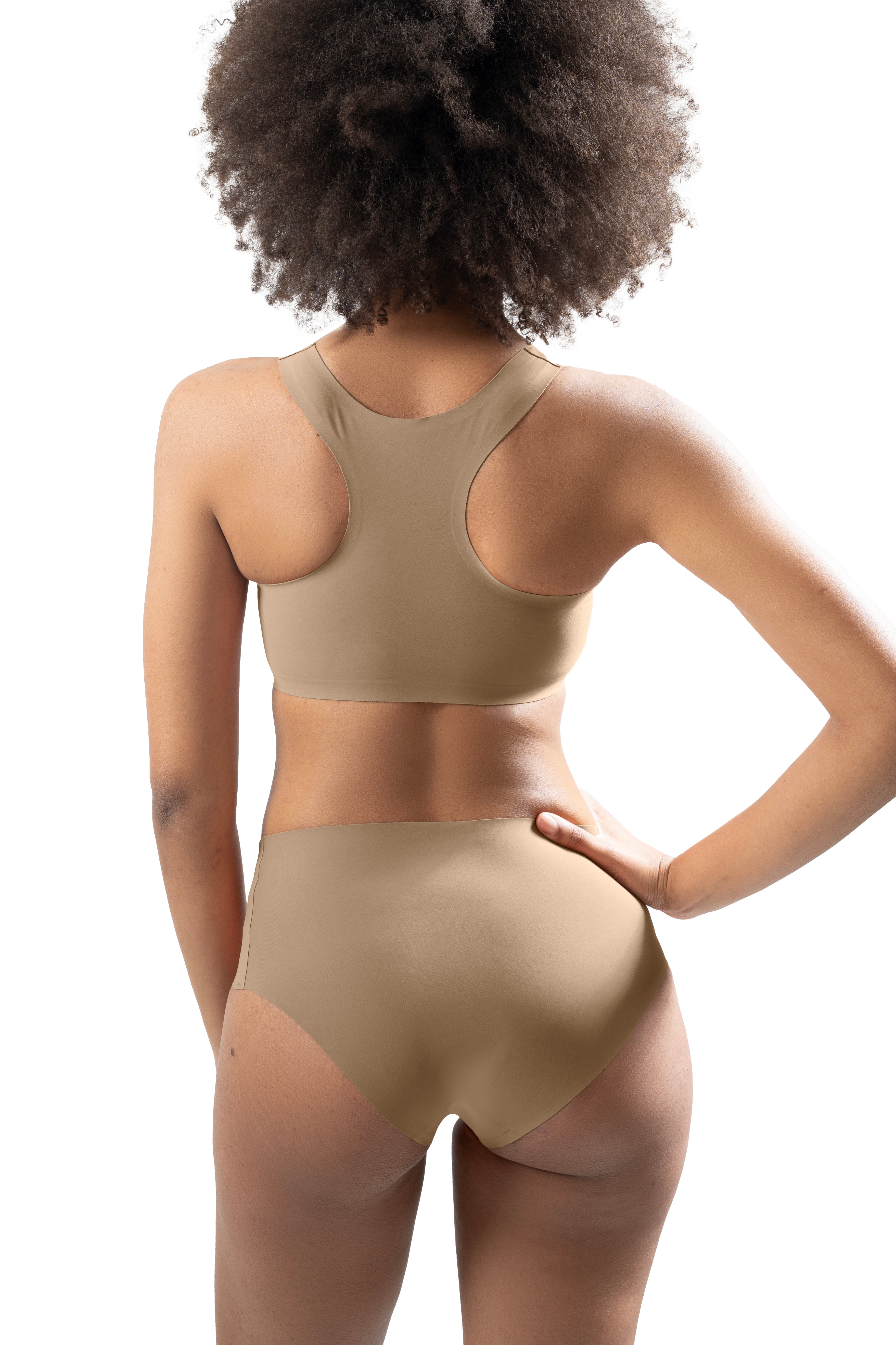 high waist brief mocha
