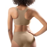 high waist brief mocha
